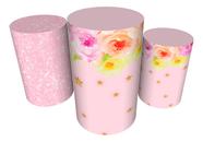 Trio Capas De Cilindro Veste Fácil Flores Trio Capas De Cilindro Veste Fácil Flores