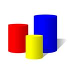 Trio Capas Para Cilindro Versátil Azul, Vermelho e Amarelo C/ Elástico