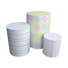 Trio Capas Para Cilindro Versátil Candy Color Circo Lúdico C/ Elástico