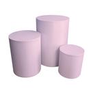 Trio Capas Para Cilindro Versátil Candy Color Rosa Bebê C/ Elástico