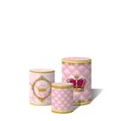 Trio Capas Para Cilindro Versátil Realeza Rosa Mármore e Arabescos Dourados C/ Elástico
