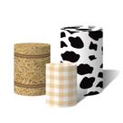 Trio Capas Para Cilindro Versátil Textura de Vaca, Xadrez e Feno C/ Elástico Trio Capas Para Cilindro Versátil Textura de Vaca, Xadrez e Feno C/ Elástico