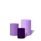 Trio Capas Para Cilindro Versátil Tons de Roxo C/ Elástico Trio Capas Para Cilindro Versátil Tons de Roxo C/ Elástico