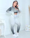 Trio Conjunto Legging Top e Casaco Bomber Roupa de Academia Fitness Trio Conjunto Legging Top e Casaco Bomber Roupa de Academia Fitness
