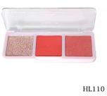Trio de Blush e Iluminador alta pigmentação - Ruby Rose COR:HL110