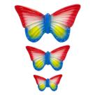 Trio de Borboleta Cerâmica Decoração Parede Enfeite Jardim