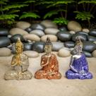 Trio de Buda super premium decorativos decoração Casa Sala Rack miniatura resina