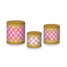 Trio De Capa Cilindro - Boneca Rosa Fashion Capitonê 005