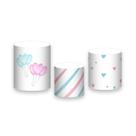 Trio De Capa Cilindro - Bosque Cute Folhas Revelação 011 Trio De Capa Cilindro - Bosque Cute Folhas Revelação 011