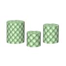 Trio De Capa Cilindro - Capitonê Verde Pastel 025