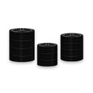 Trio De Capa Cilindro - Carro Pneu Preto Roda 022