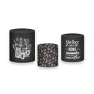 Trio De Capa Cilindro - Chá Bar Preto e Vermelho 009