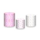 Trio De Capa Cilindro - Circo Rosa Aquarela 005