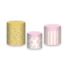 Trio De Capa Cilindro - Circo Rosa Aquarela 013