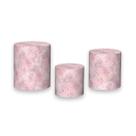 Trio De Capa Cilindro - Efeito Lantejoulas Disco Mirror Rosa Claro 054