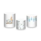 Trio De Capa Cilindro, Feliz Páscoa Coelho com Ovos 021