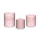Trio De Capa Cilindro - Formatura Rosa Efeito Glitter 050