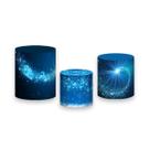 Trio De Capa Cilindro - Natal Azul Iluminado 031