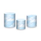 Trio De Capa Cilindro, Nuvens Do Céu Azul 008