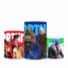 Trio de Capa Cilindro para Festa Infantil Veste Fácil c/ Elástico Fortnite - Fera Print Trio de Capa Cilindro para Festa Infantil Veste Fácil c/ Elástico Fortnite - Fera Print