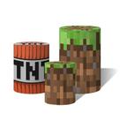 Trio de Capas Cilindricas Versátil Pixels C/ Elástico