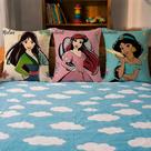 Trio de capas de almofada princesas Trio de capas de almofada princesas