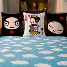 Trio de capas de almofada pucca