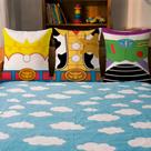 Trio de capas de almofada toy story