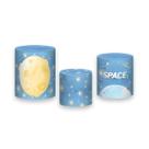 Trio de Capas de Cilindro - Astronauta Galáxia Cute 001
