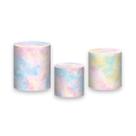 Trio de Capas de Cilindro - Céu Estrelado Efeito Glitter 006