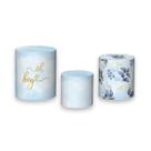 Trio de Capas de Cilindro - Chá de Bebê Oh Baby Azul Folhagens 038