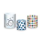 Trio de Capas de Cilindro - Circo Azul Aquarela 016