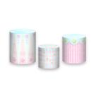 Trio de Capas de Cilindro - Circo Clássico Rosa Aquarela Suave 025