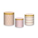 Trio de Capas de Cilindro - Circo Rosa e Dourado 014