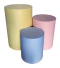 Trio de Capas de Cilindro Decoração de Festas CORES CANDY 2