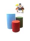 Trio de Capas de Cilindro Decoração de Festas Mundo Bita