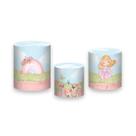Trio de Capas de Cilindro - Fada Cute 002 Trio de Capas de Cilindro - Fada Cute 002