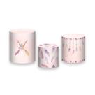 Trio de Capas de Cilindro - Filtro dos Sonhos Boho Rosado 047
