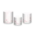 Trio de Capas de Cilindro - Jardim Flores tons Pasteis 030