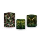 Trio de Capas de Cilindro - Natal Tons de Verde 036 Trio de Capas de Cilindro - Natal Tons de Verde 036