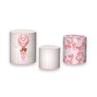 Trio de Capas de Cilindro - Ursinha Baloeira Rosa Claro 015