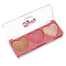 Trio de Contorno, Blush e Iluminador Lovely Fenzza - Glam Glow