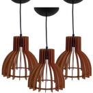 Trio de Lustres pendente 22x22