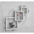 Trio De Nichos Integrados Mdf 15mm Brancotx Alta Qualidade