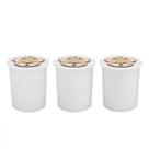 Trio de Potes Kit Higiene Bebê Lavável Urso Coroa Menino