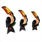 Trio De Tucano P Quadro Decorativo De Tucano Artesanato Parede