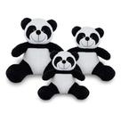 Trio De Ursinhos Panda Para Nichos 20cm, 25cm E 30cm Trio De Ursinhos Panda Para Nichos 20cm, 25cm E 30cm