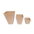 Trio de Vasos de Mesa Decoração Enfeites Sofisticada e Natural - 2 RISCO