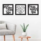 Trio Deus é bom o tempo todo - Decoração 100% em mdf 3mm