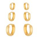Trio Dourado de Argolinhas Trio Dourado de Argolinhas